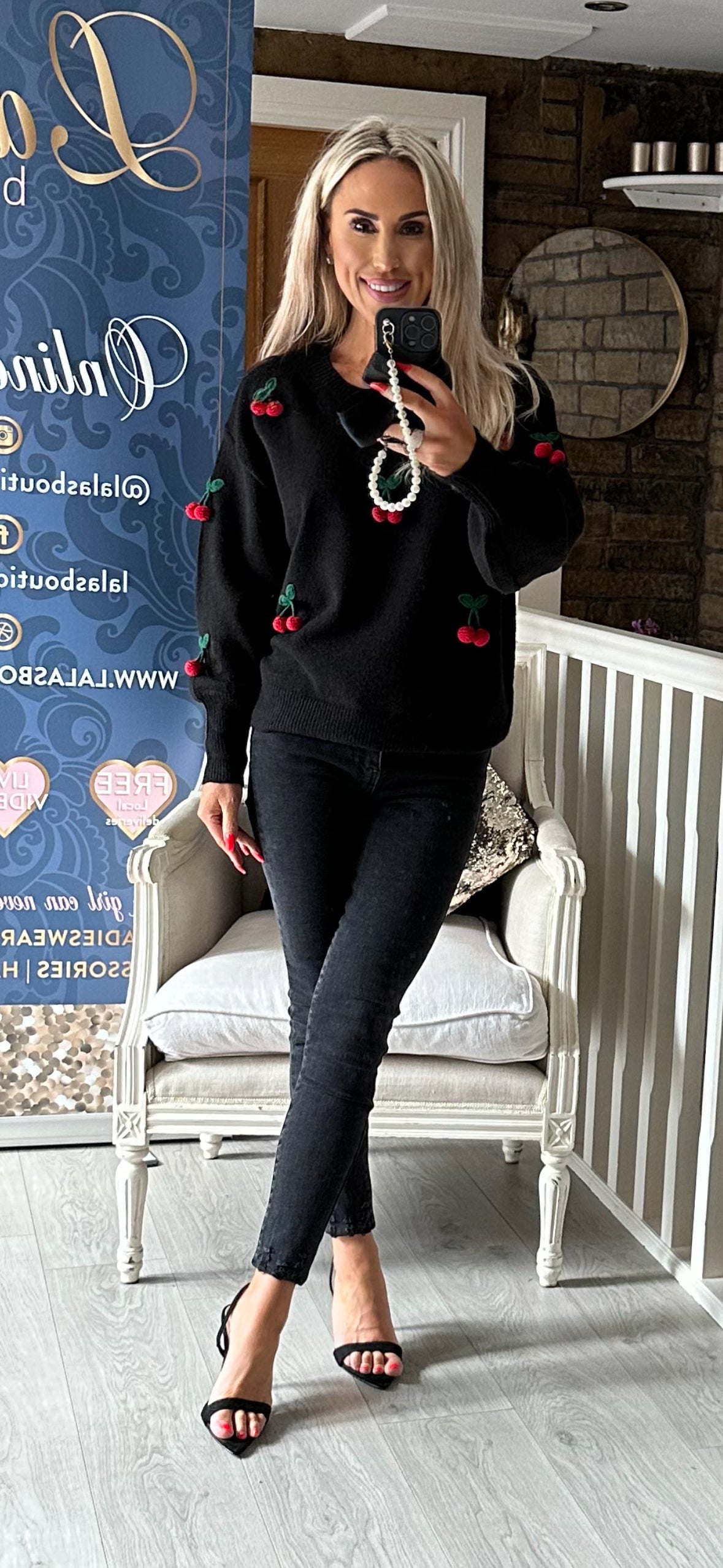 BLACK LUX CHERRY JUMPER