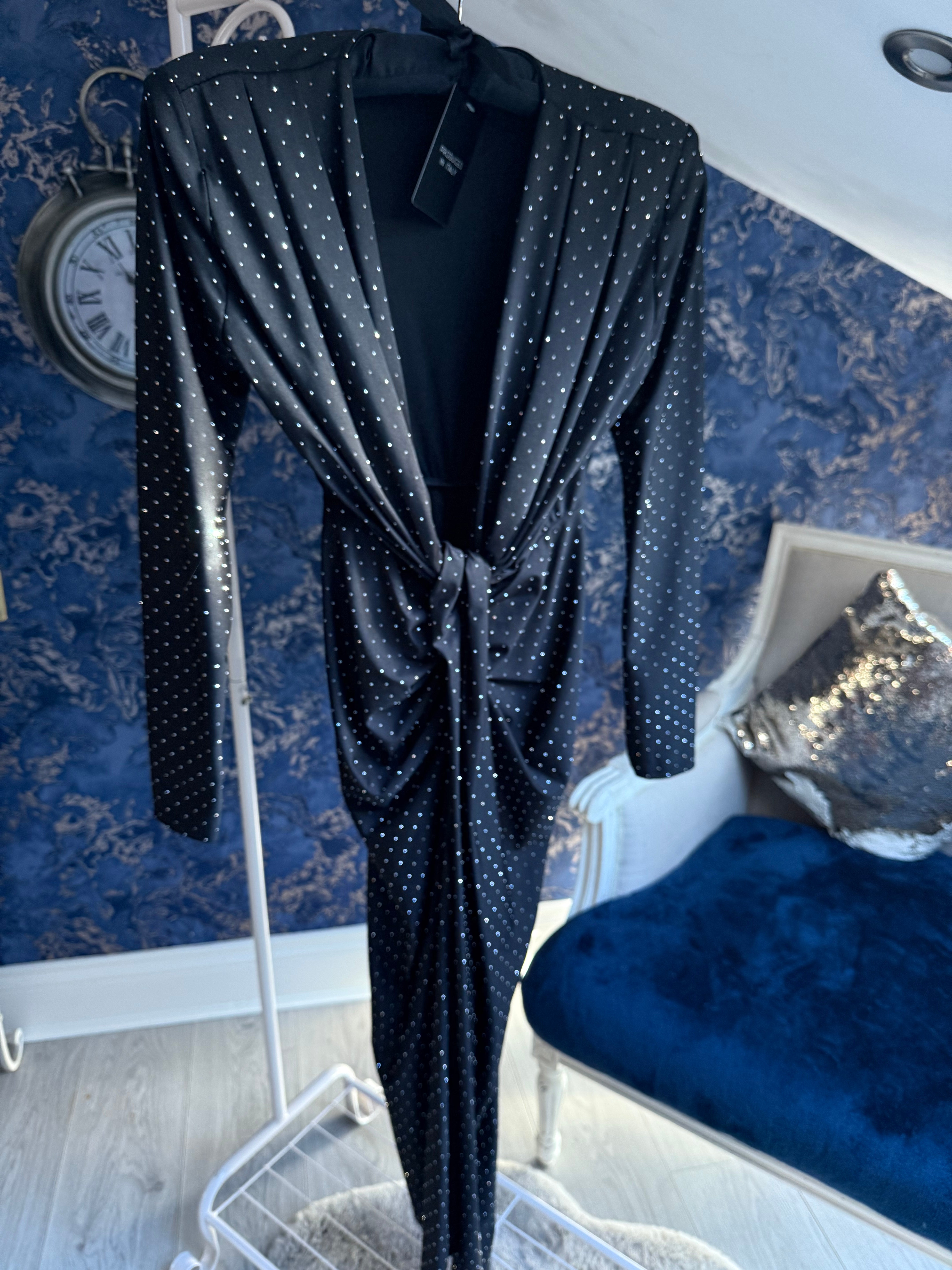 SLINKY RHINESTONE  DRESS