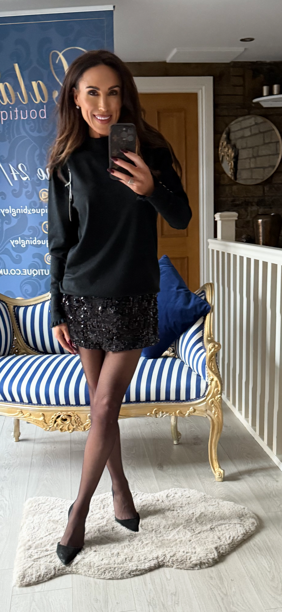 SEQUIN SKORT