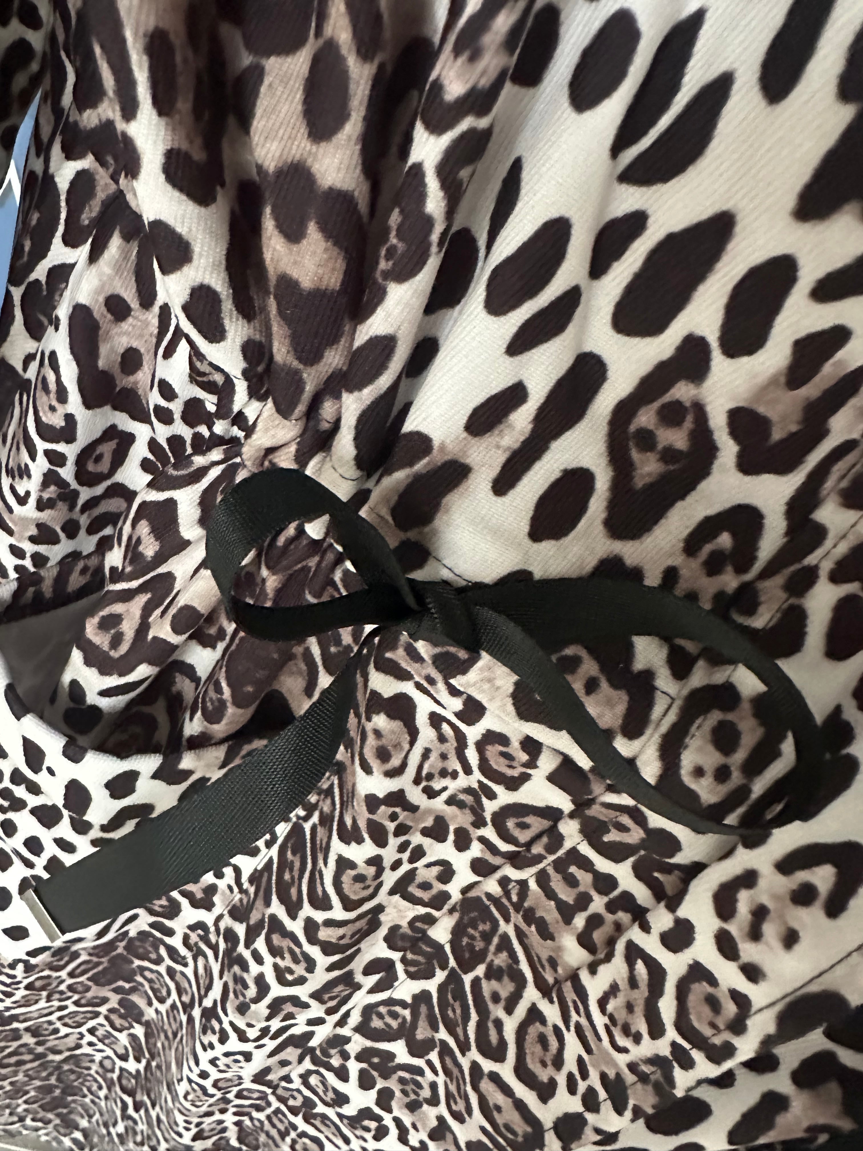 LEOPARD PRINT PARKA STYLE JACKET