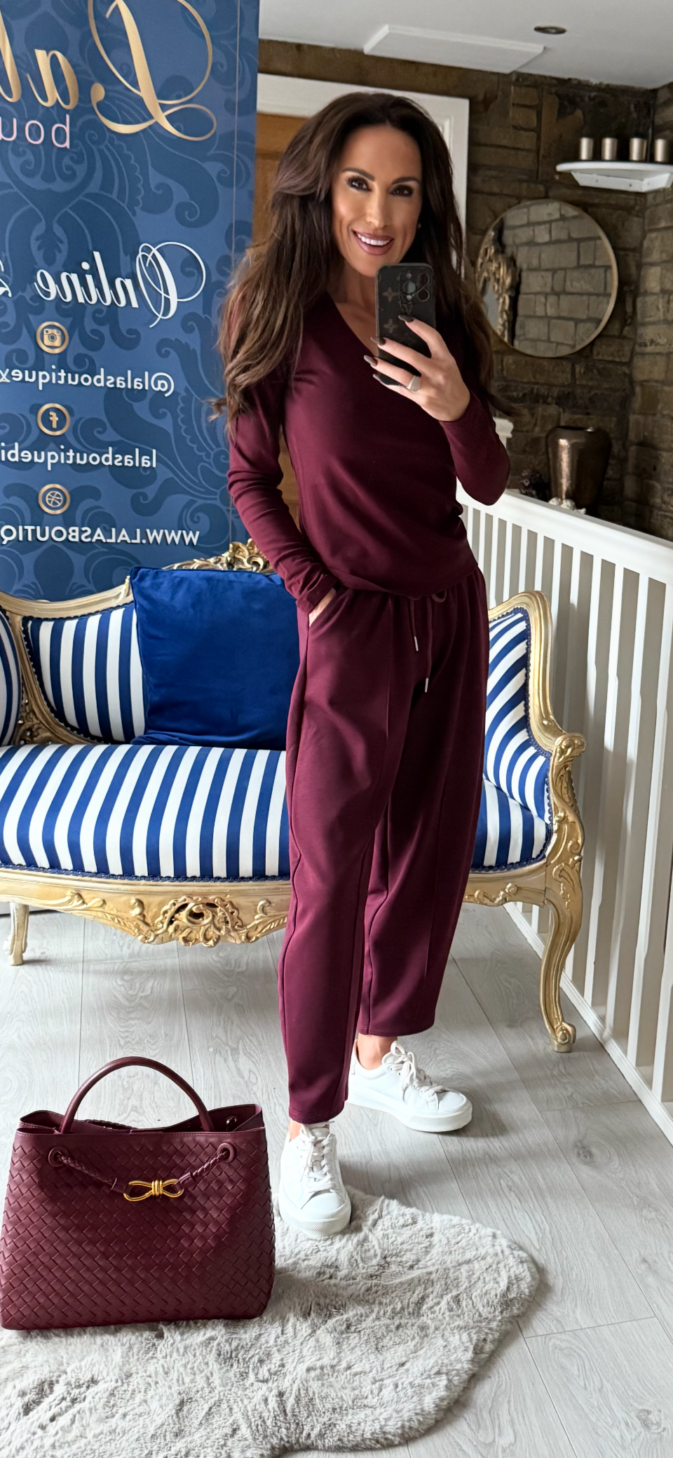 WINE BARREL LEG LOOSE JOGGERS