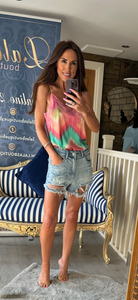 RAINBOW SATIN CAMISOLE
