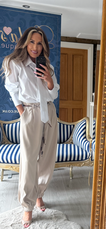 WHITE TIE SHIRT