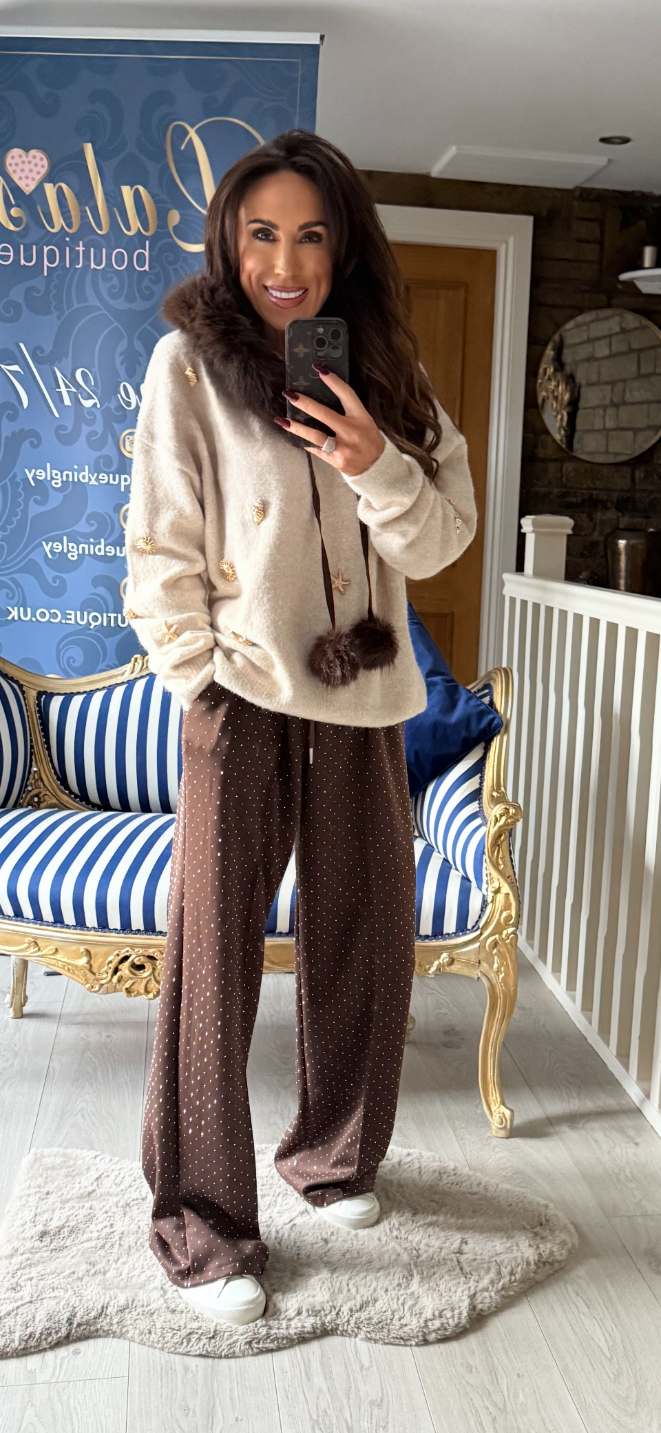 CHARMED KNITTED HOODY