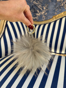 FUR POM POM KEYRING / BAG CHARM