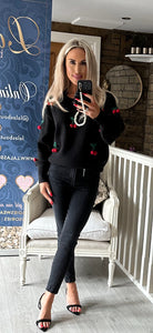 BLACK LUX CHERRY JUMPER