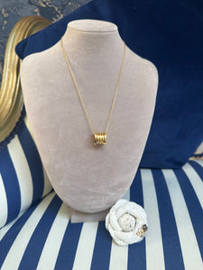 INSPIRED GOLD BARELL NECKLACE