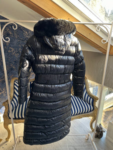 LUX FUR HOOD MIDAXI QUILTED COAT