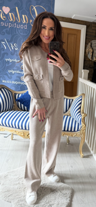TAUPE KNITTED CO-ORD