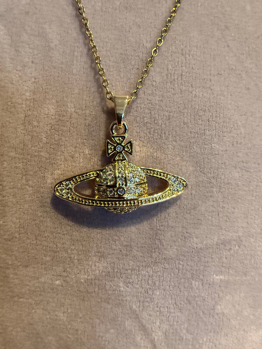 GOLD ORB NECKLACE