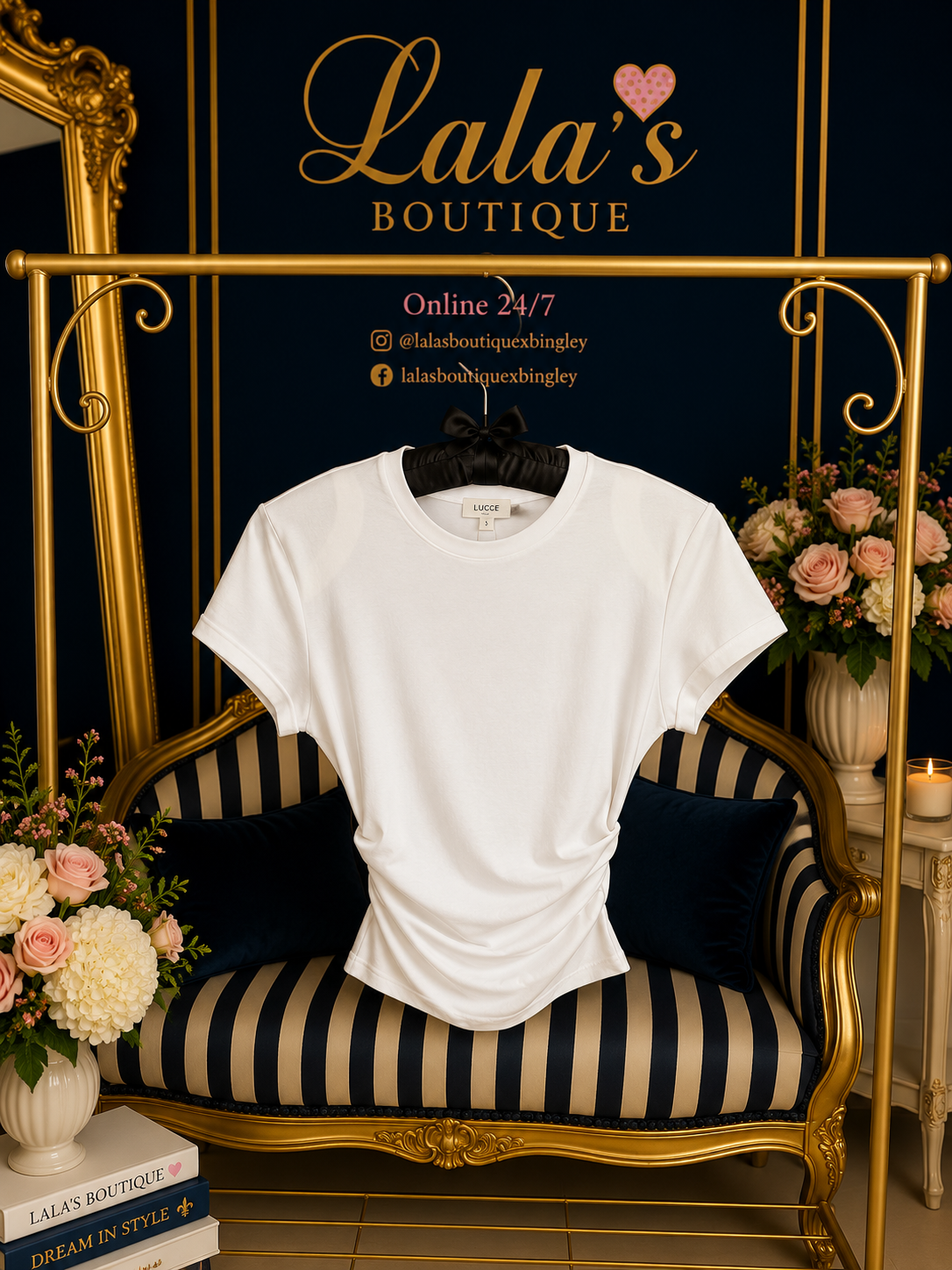 RUCHED TEE