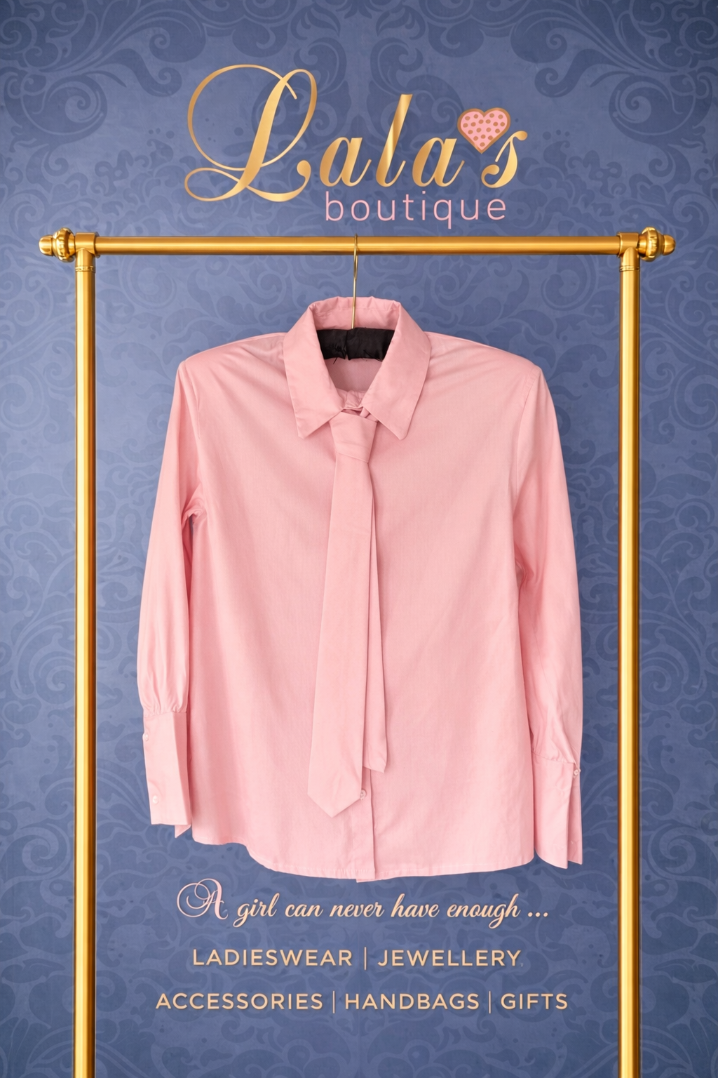 BLUSH PINK TIE SHIRT