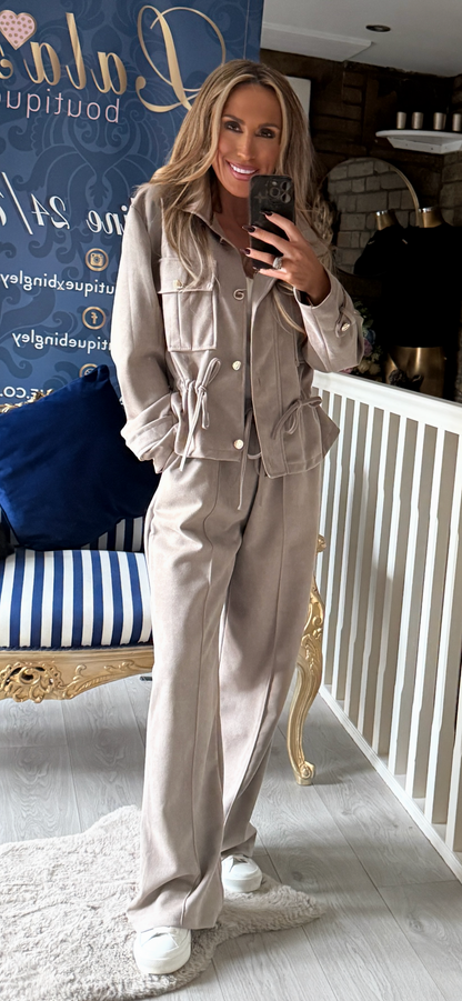 SUEDETTE CO-ORD