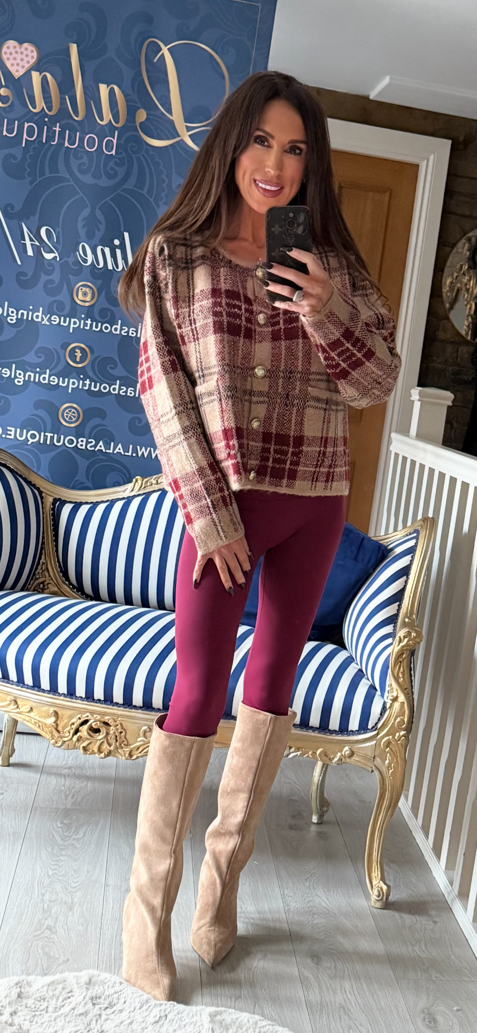 TARTAN CARDIGAN