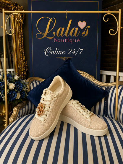 CRYSTAL TWEED TRAINERS