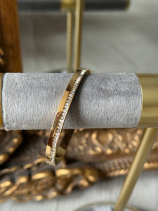 GOLD PRECISION DIAMANTÉ BANGLE