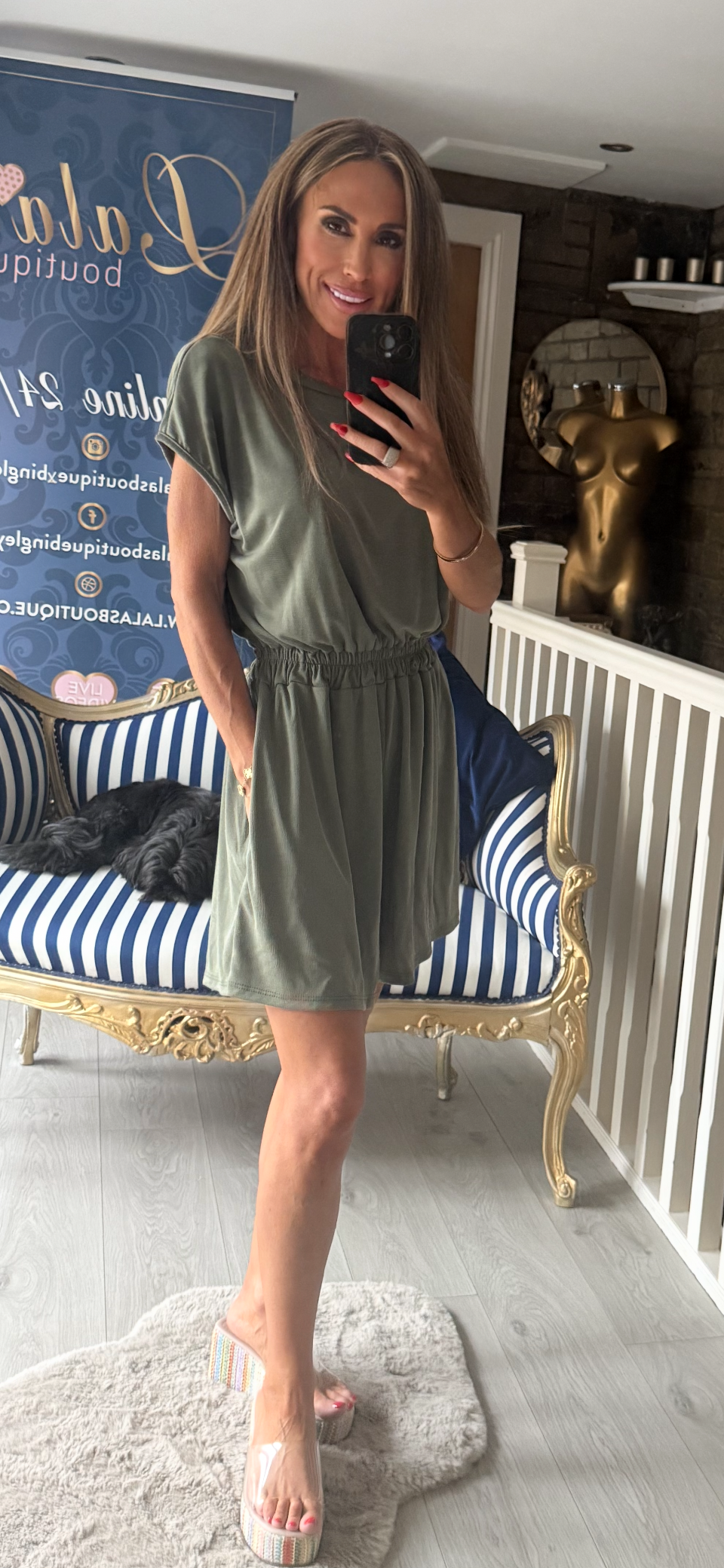 KHAKI PLAYSUIT