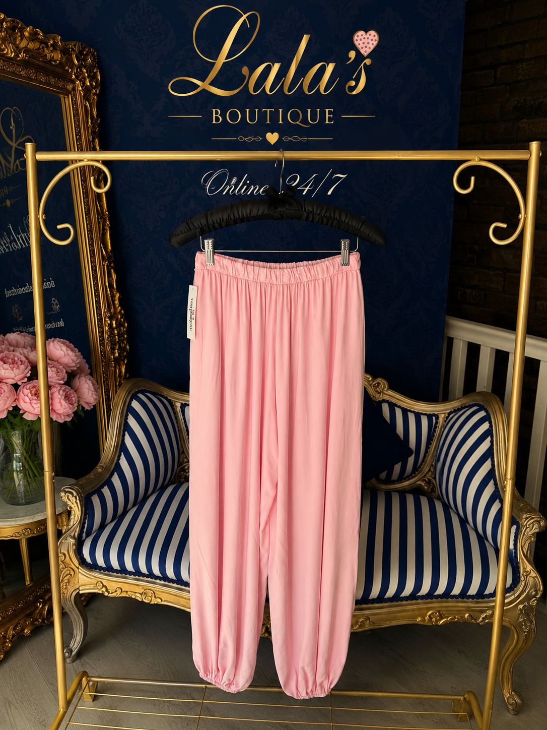 PINK ALADDIN TROUSERS