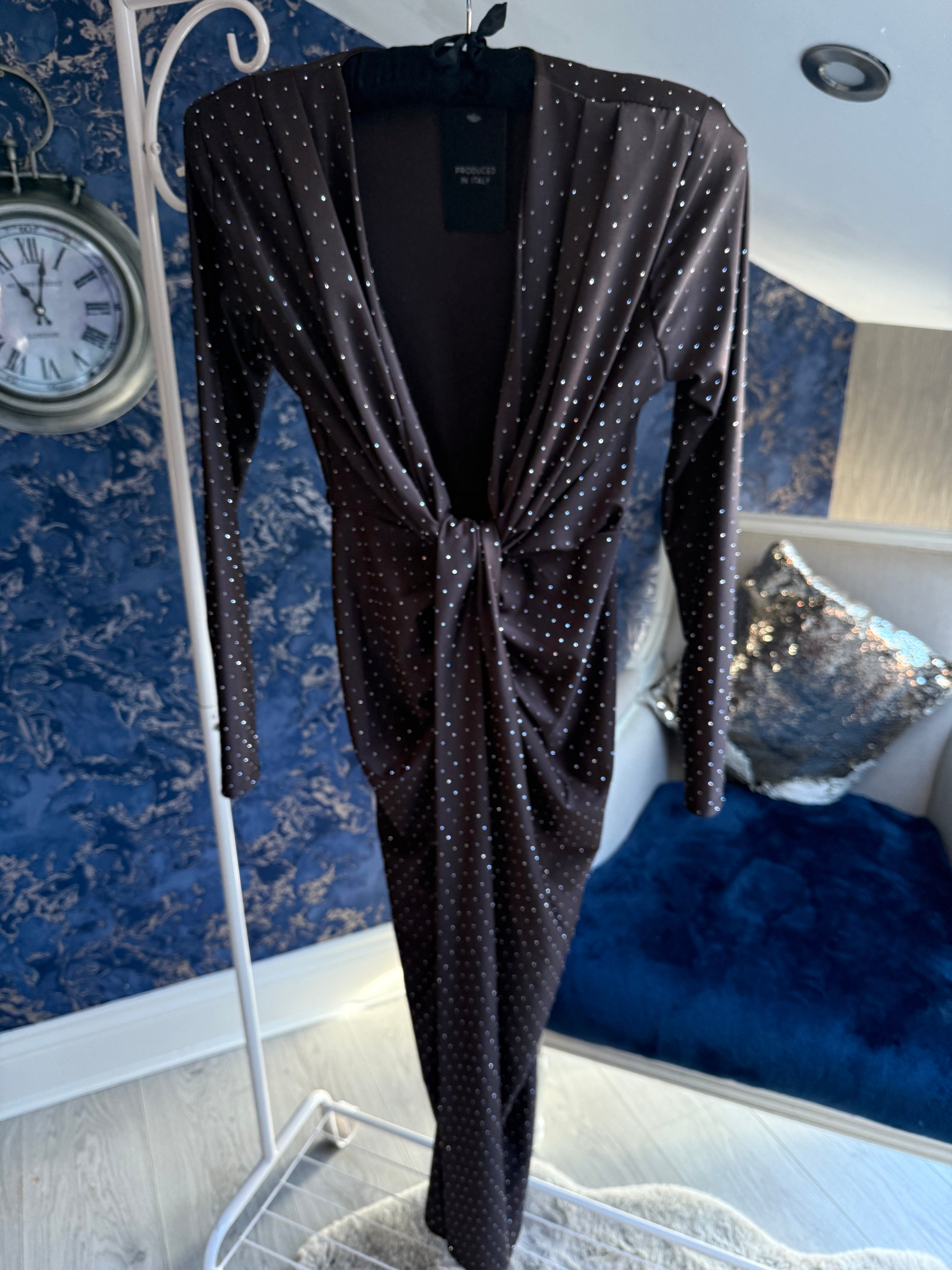 SLINKY RHINESTONE  DRESS