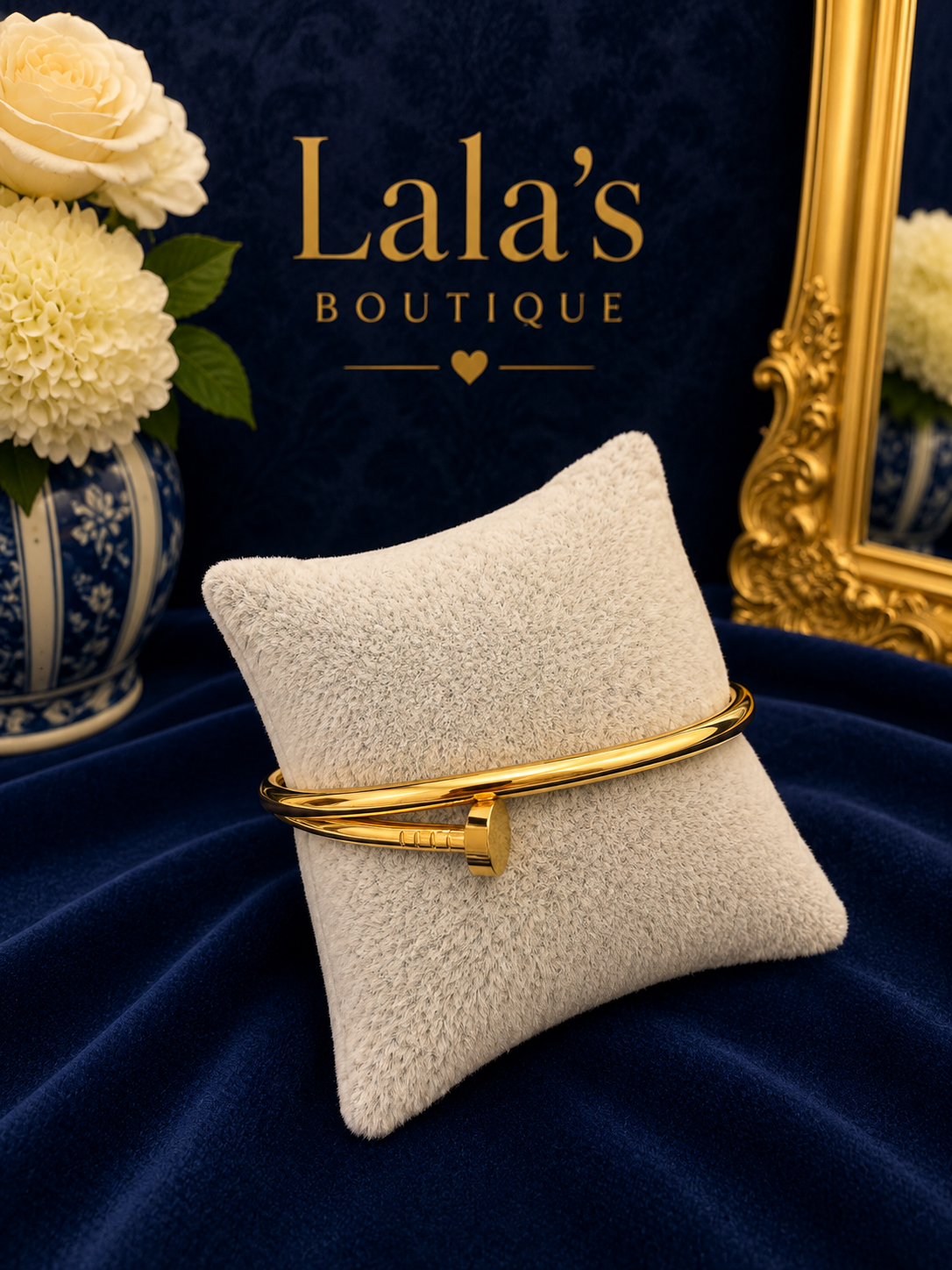 GOLD CART NAIL BANGLE