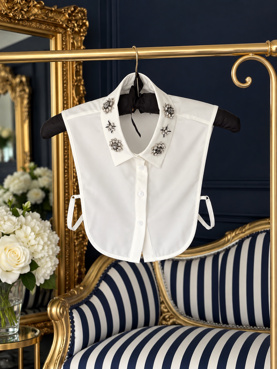 CRYSTAL SHIRT BIB