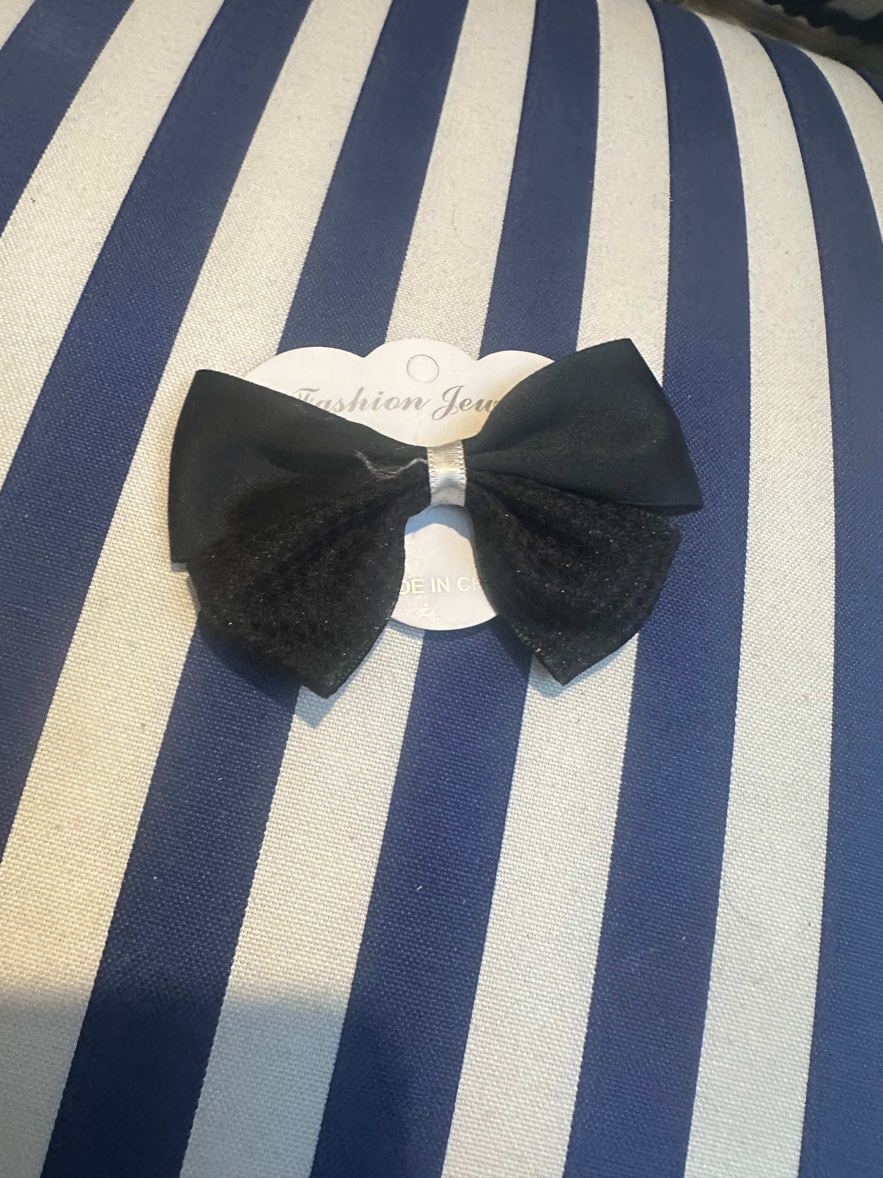 SATIN BOW HAIR SLIDE