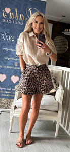 LEOPARD PRINT SHORTS
