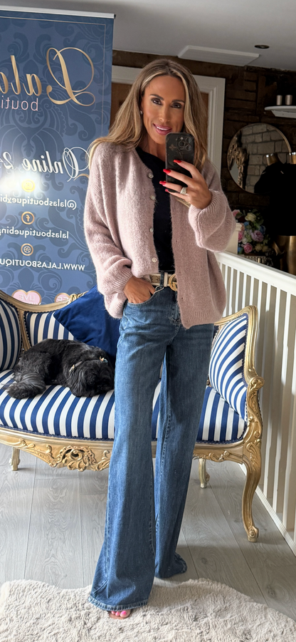 LONG SLEEVED ALPACA CARDIGAN