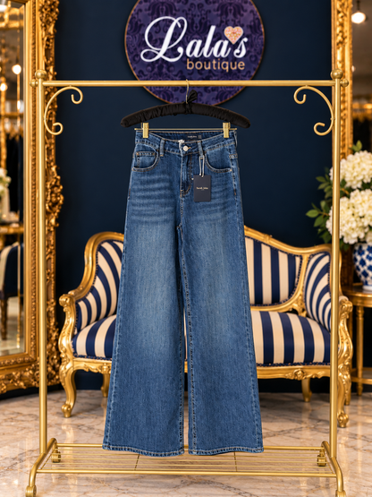 SARAH JOHN WIDE LEG DARKER DENIM JEAN