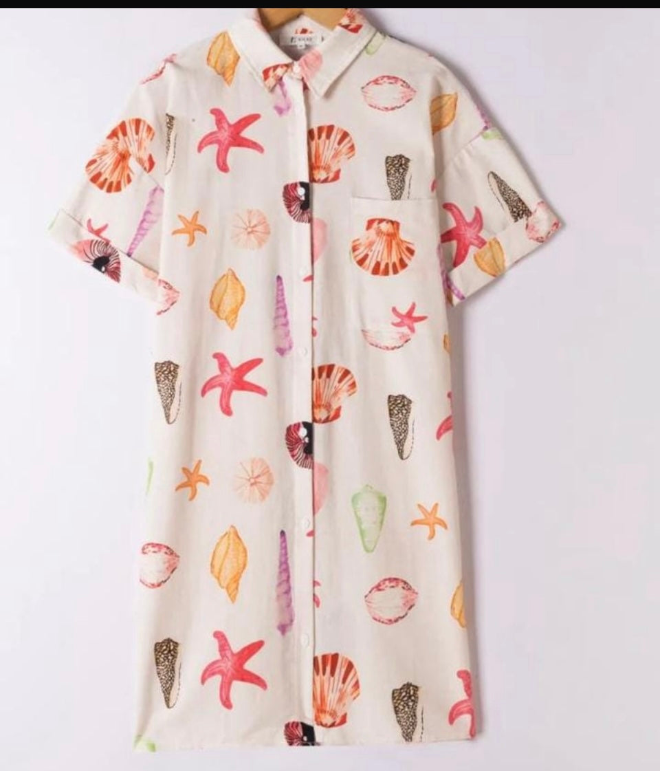 SHELL SHIRT DRESS