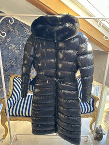 LUX FUR HOOD MIDAXI QUILTED COAT