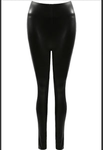 FAUX LEATHER SKINNY LEGGINGS