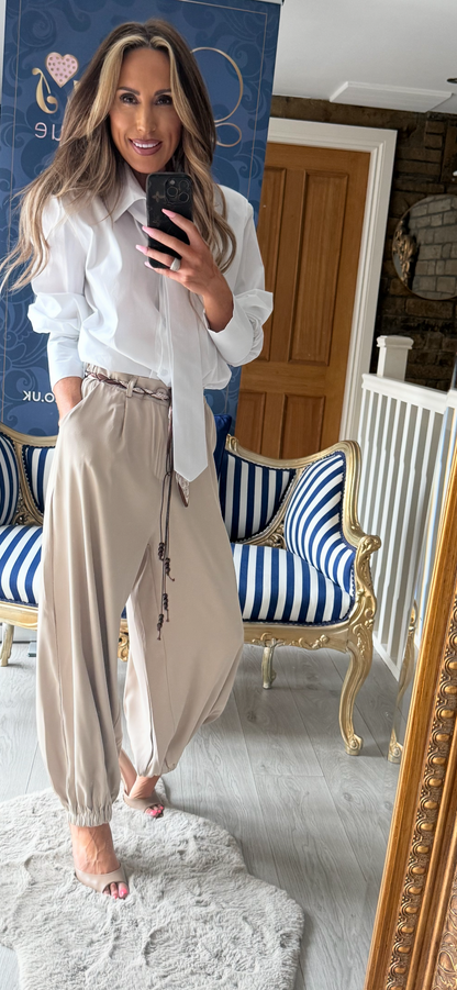 WHITE TIE SHIRT