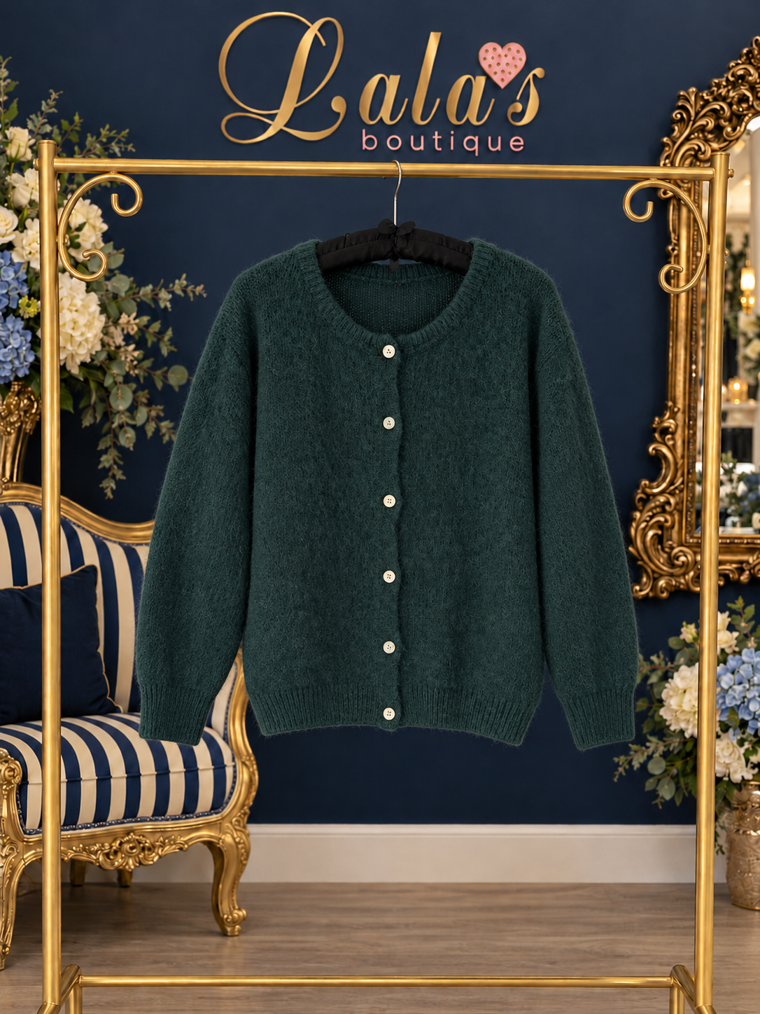 LONG SLEEVED ALPACA CARDIGAN