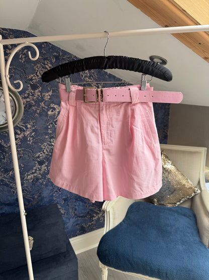 PINK TAILORED SHORTS