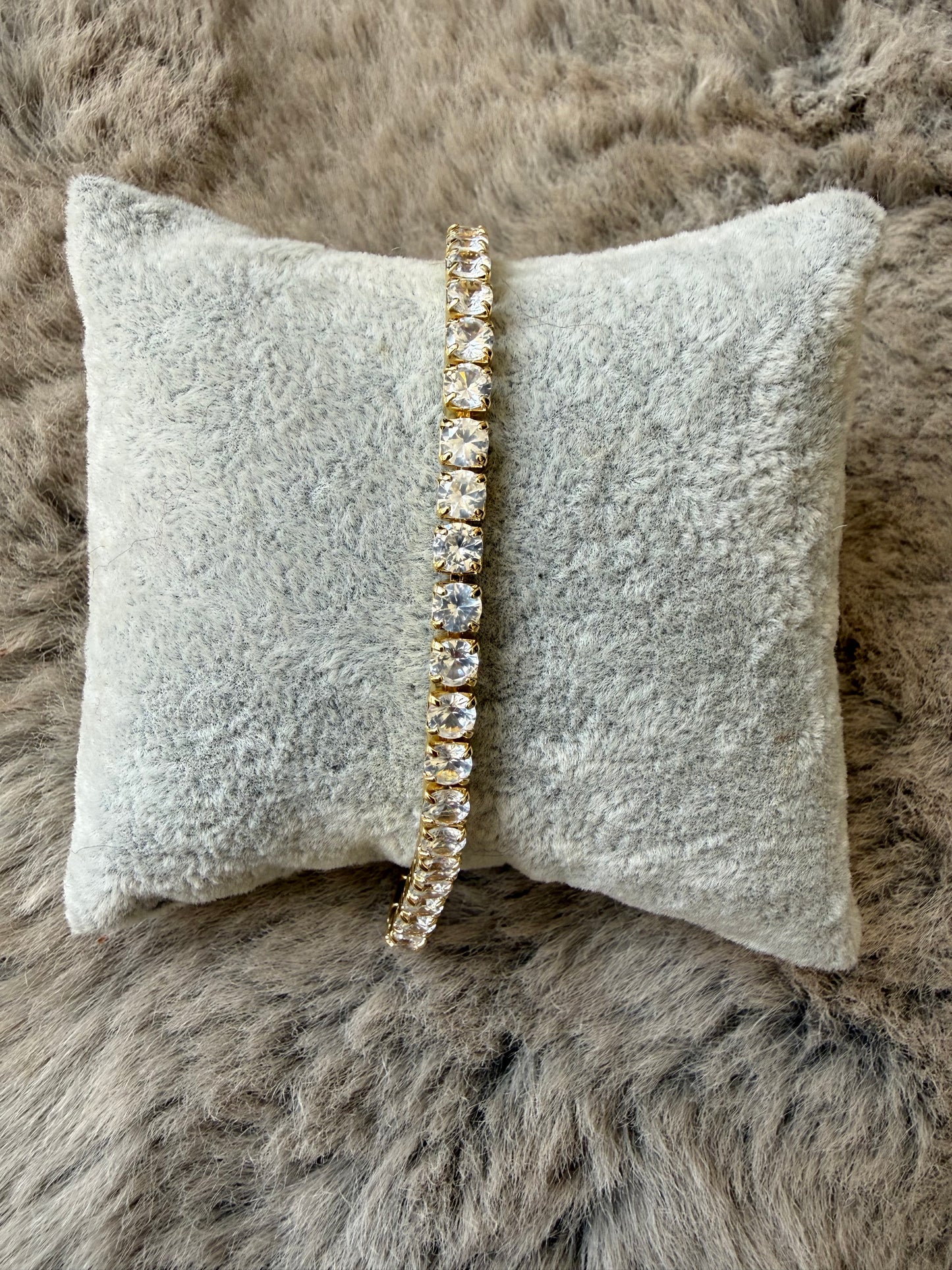 GOLD TENNIS BRACELET