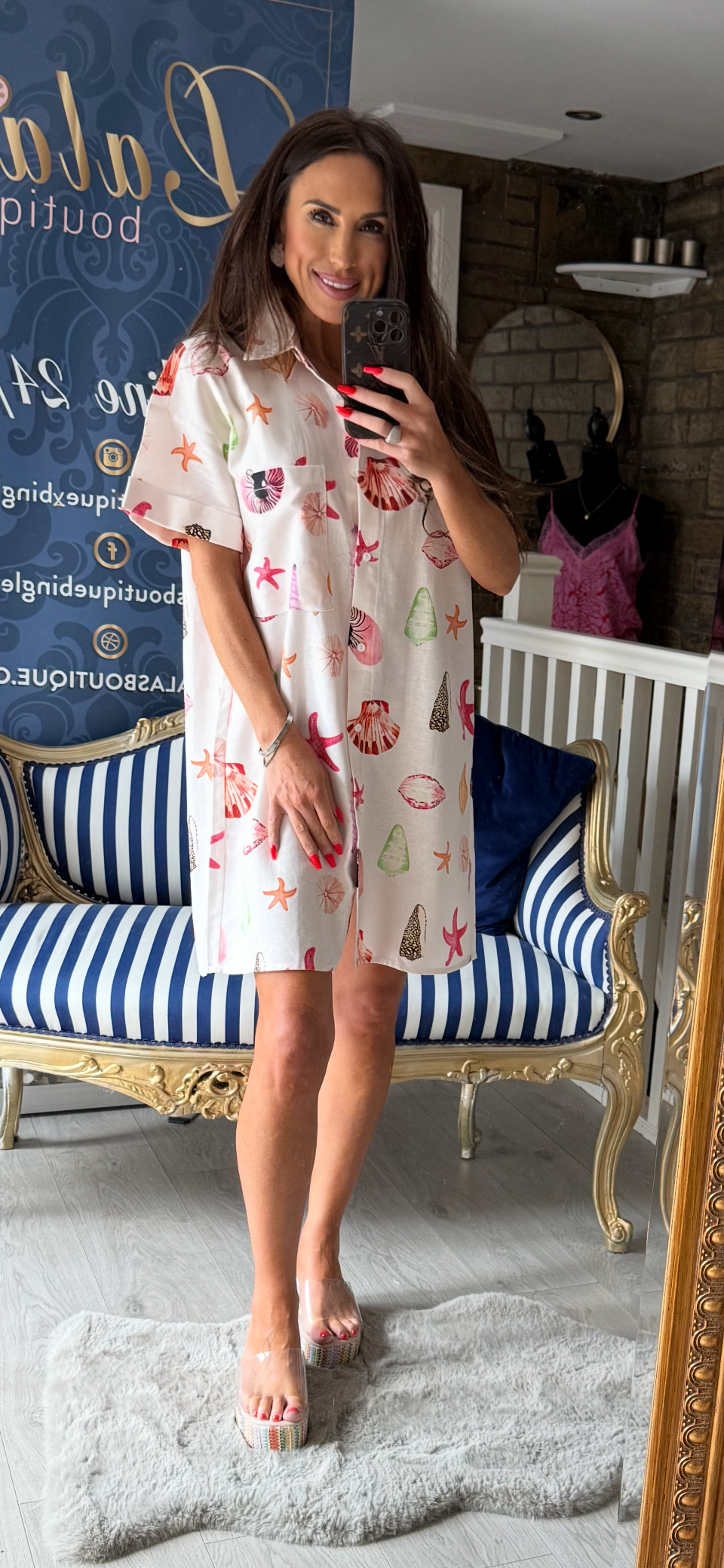 SHELL SHIRT DRESS