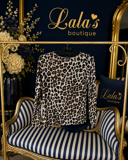 ANIMAL PRINT CASHMERE BASE LAYER