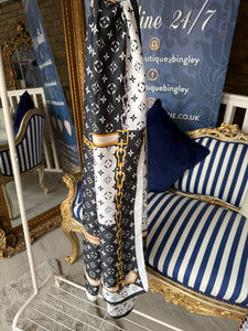 MONOCHROME CHAIN LOU SCARF
