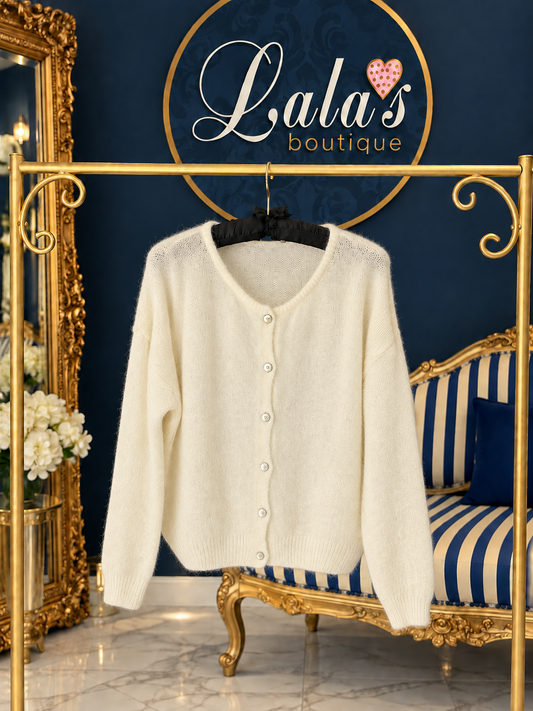 LONG SLEEVED ALPACA CARDIGAN