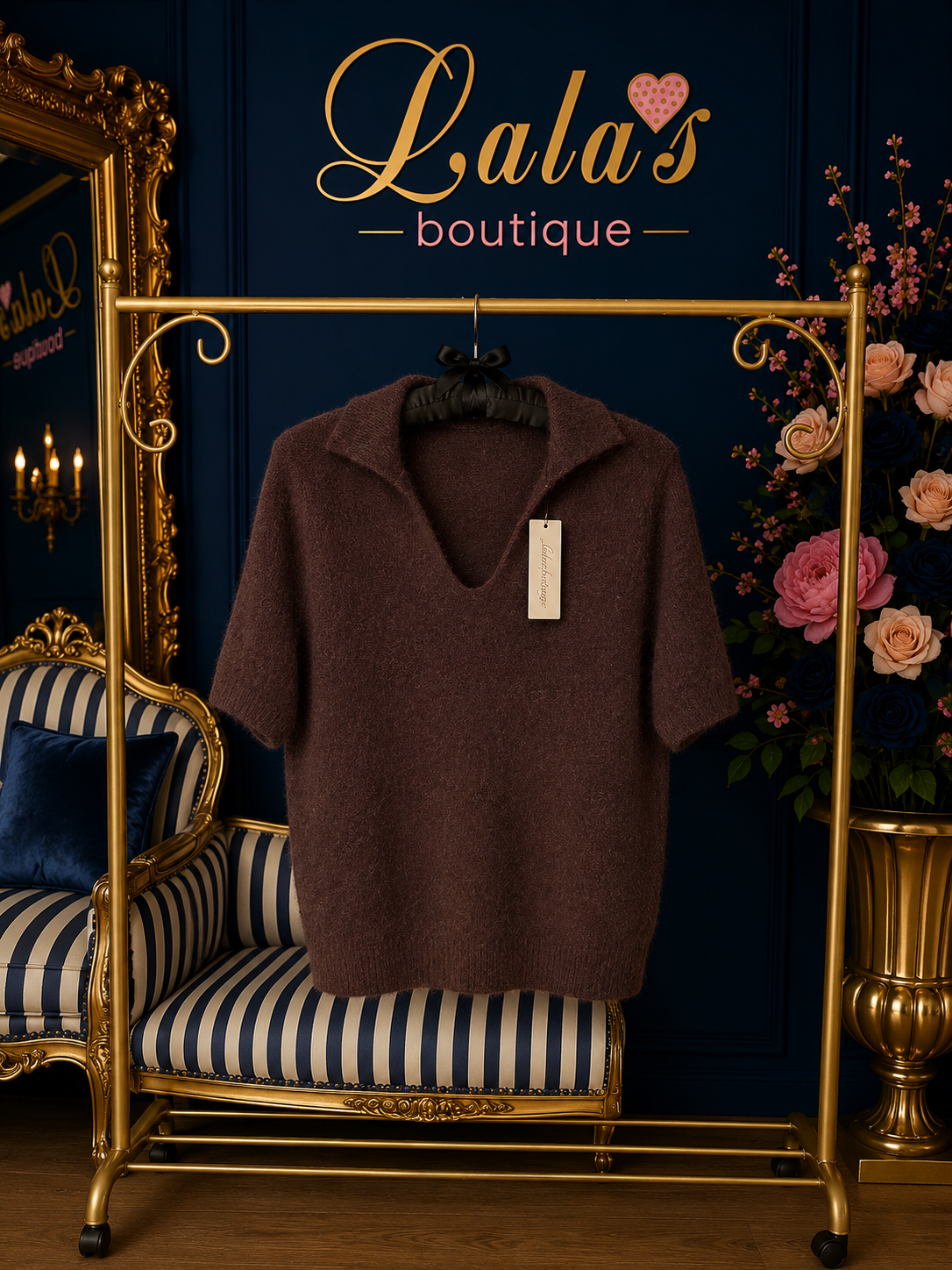 ALPACA V NECK COLLARED JUMPER