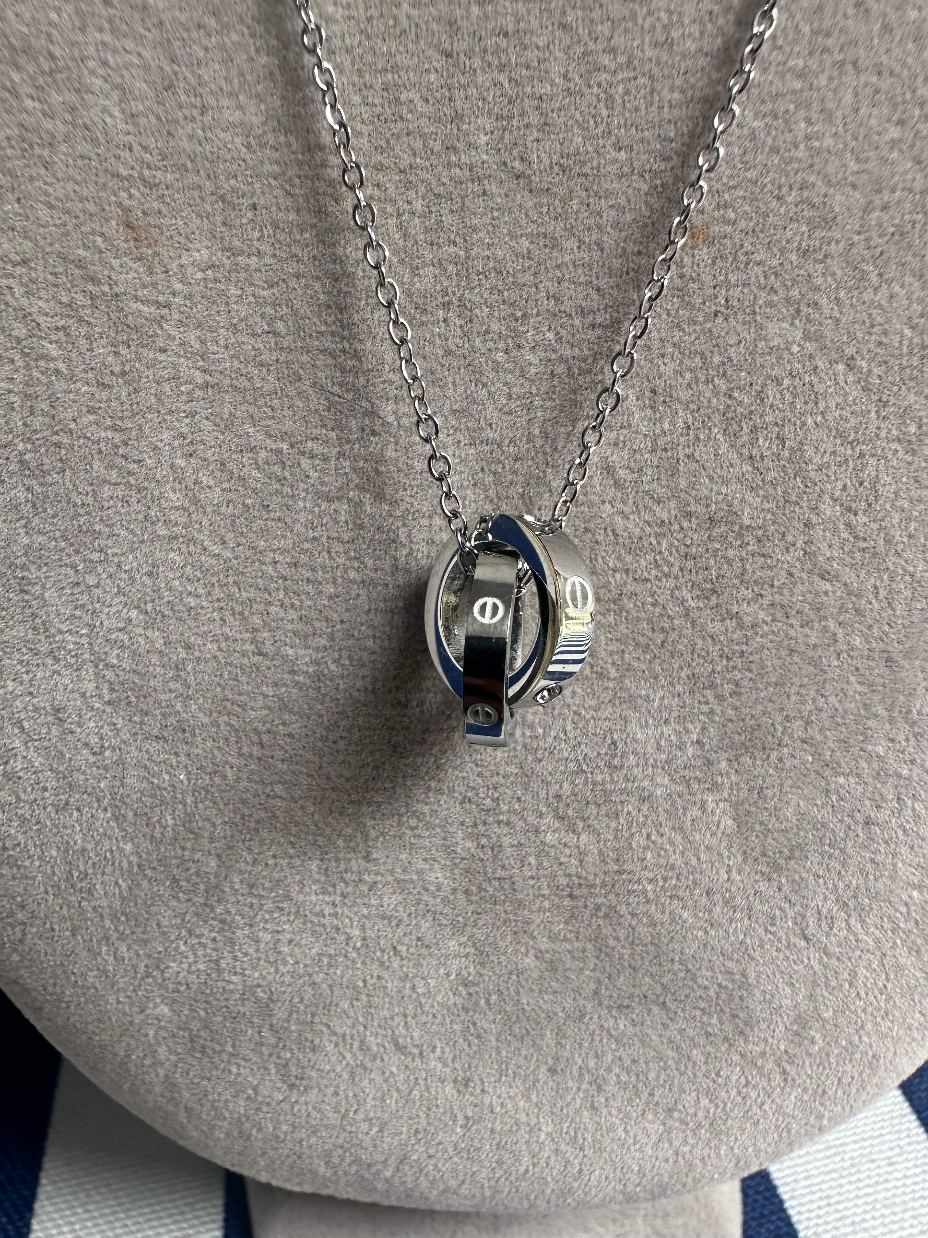 SILVER CART NECKLACE