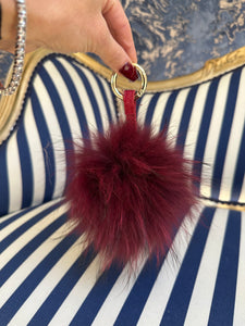 FUR POM POM KEYRING / BAG CHARM