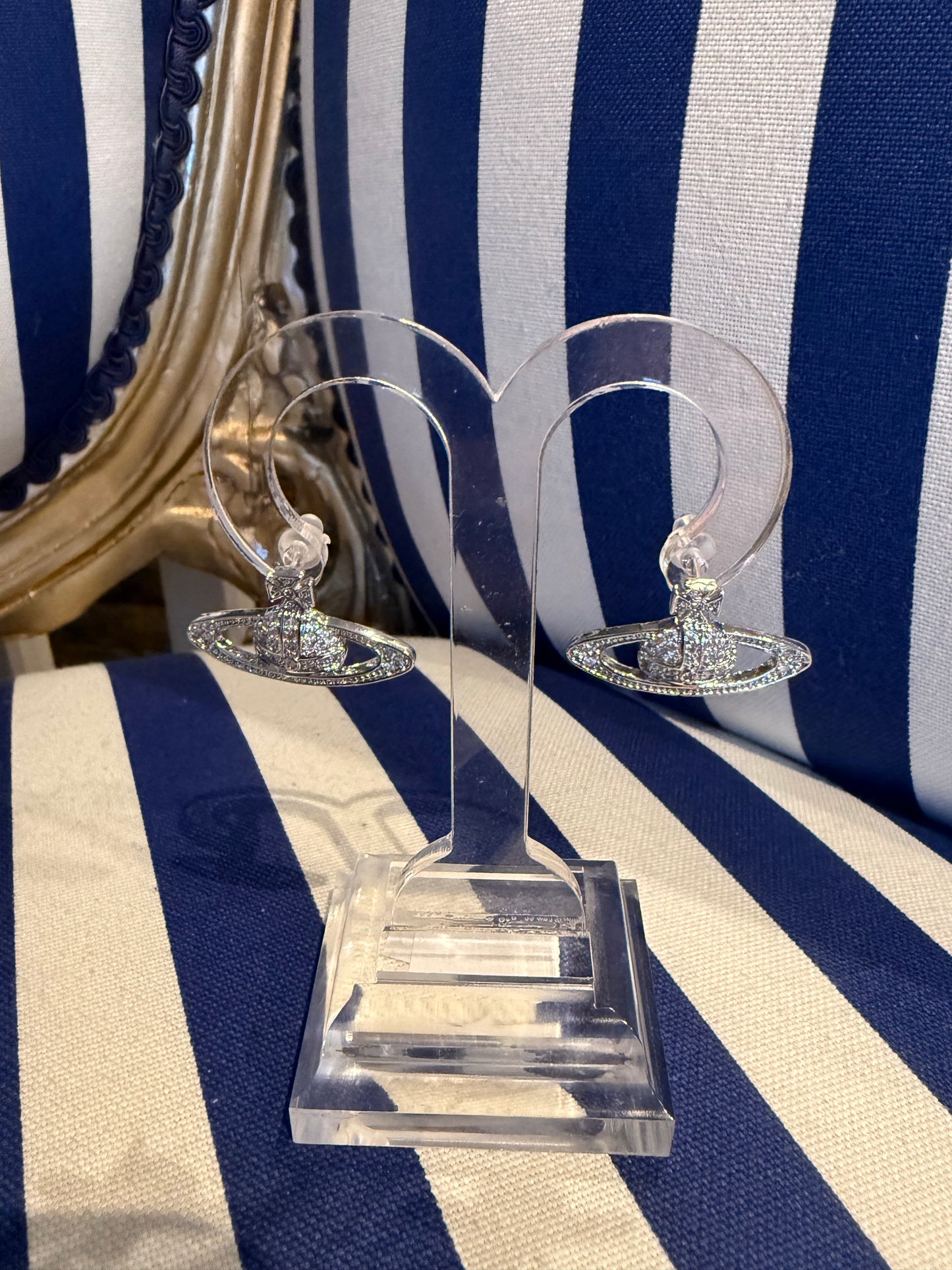 SILVER ORB EARRINGS