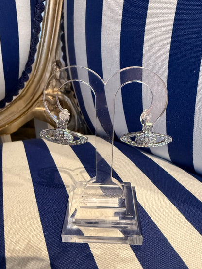 SILVER ORB EARRINGS