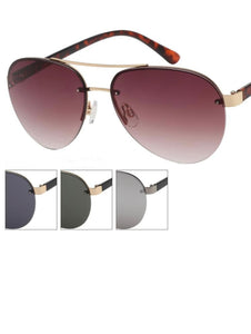 RIMLESS AVIATOR SUNGLASSES