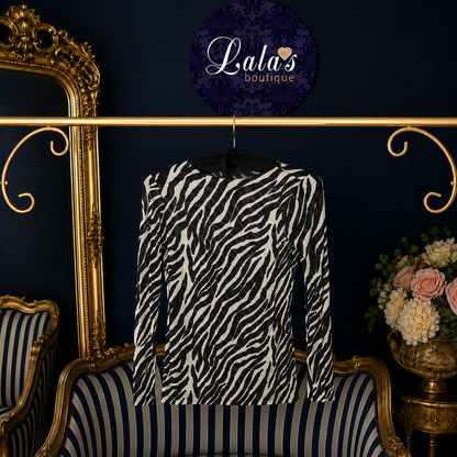 ZEBRA PRINTCASHMERE BASE LAYER