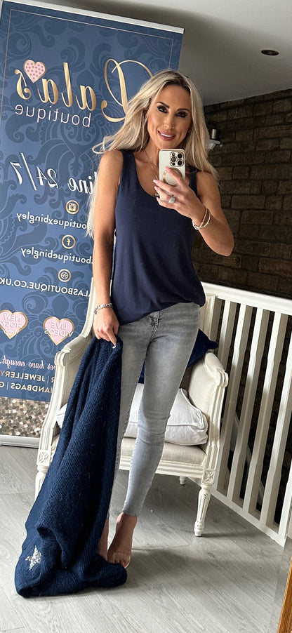 GREY LAULIA ACID WASH JEANS