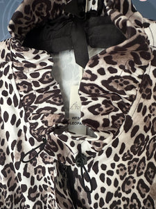 LEOPARD PRINT PARKA STYLE JACKET