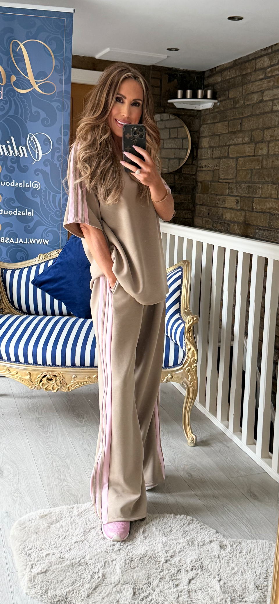 MOCHA & BLUSH LOUNGE CO-ORD